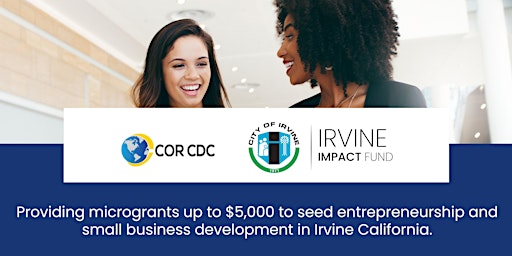 Imagem principal do evento Irvine Small Business Grant Program In Person Training