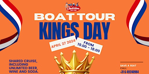 Kings Day Party Boat primary image