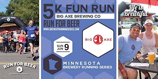 Imagem principal do evento 5k and 10k Beer Run x Big Axe Brewing Co | 2024 MN Brewery Running Series