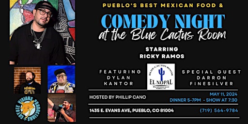 Imagen principal de Comedy Night at the Blue Cactus Room May 2024