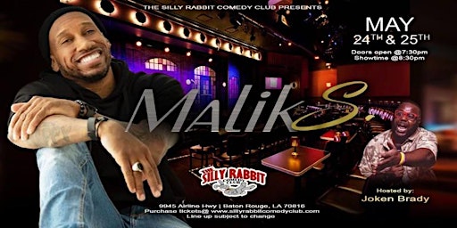 Image principale de The Silly Rabbit Comedy Club Presents: Malik S