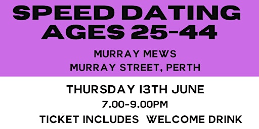 Primaire afbeelding van Perth CBD speed dating for ages 25-44 by Cheeky Events Australia