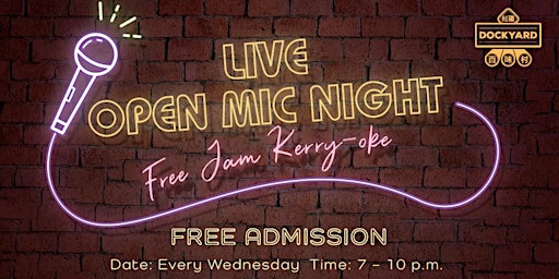 Immagine principale di Dockyard Live Open Mic - Free Jam Kerry-oke Night at Kerry Hotel, Hong Kong 
