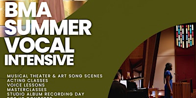 Hauptbild für APPLY NOW:Summer Vocal Intensive (Burke Music Academy) June 10th-22nd, 2024