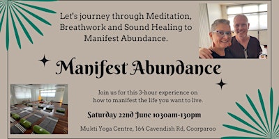 Manifest Abundance through Meditation, Breathwork and Sound Healing primary image