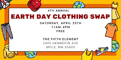 4th Annual Earth Day Clothing Swap primary image