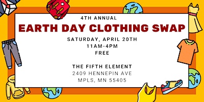 Primaire afbeelding van 4th Annual Earth Day Clothing Swap