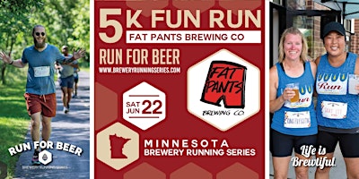 5k Beer Run x Fat Pants Brewing Co | 2024 MN Brewery Running Series primary image