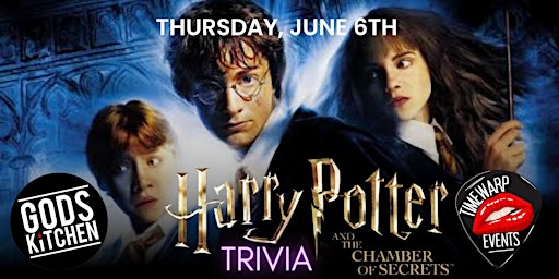 Imagem principal do evento Harry Potter & The Chamber of Secrets Trivia  ~ Thurs June 6th