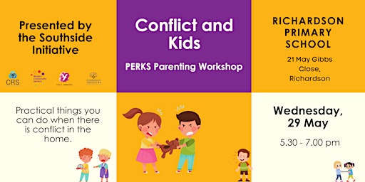 Immagine principale di Conflict and Kids - PERKS Parenting Workshop 