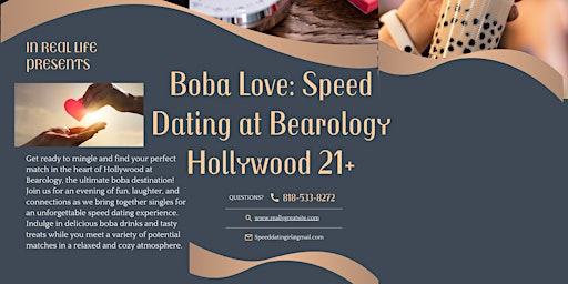 Boba Love: Rapid Speed Dating at Bearology Hollywood 21-35  primärbild