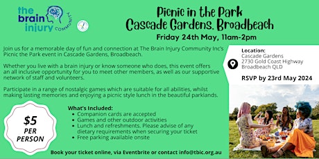 TBIC Picnic in the Park - Cascade Gardens Broadbeach