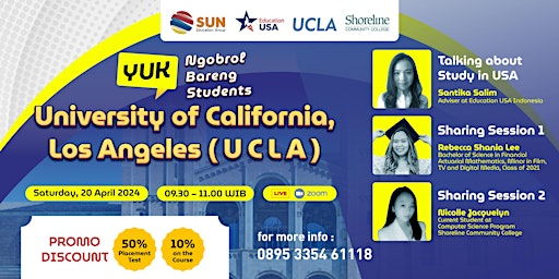 Imagen principal de Yuk! Ngobrol Bareng Student University of California Los Angeles (UCLA)