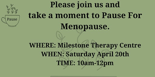 Imagem principal do evento Pause for Menopause