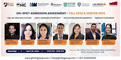 ON-SPOT ADMISSION ASSESSMENT - FALL 2024 & WINTER 2025