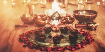Full Moon Cacao Ceremony & Reiki Infused Sound Bath primary image