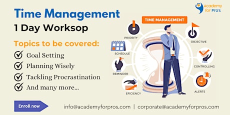 Time Management 1 Day Training in Fargo, ND on May 22nd, 2024