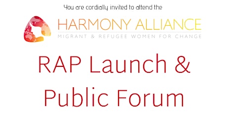 Harmony Alliance RAP Launch and Public Forum primary image