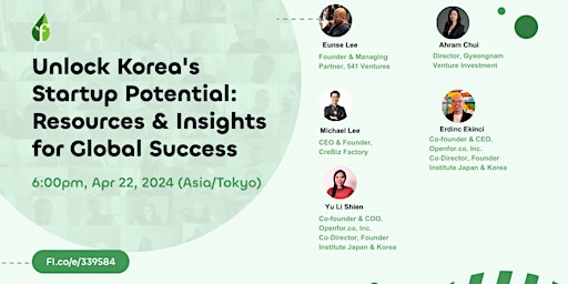 Primaire afbeelding van Unlock Korea's Startup Potential: Resources & Insights for Global Success