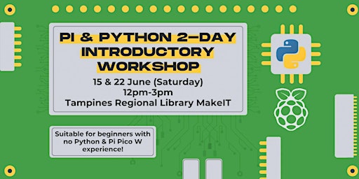 Primaire afbeelding van Pi & Python 2-Day Introductory Workshop