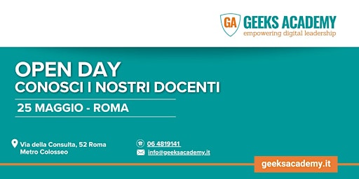 Imagen principal de Open Day Technology Management - 25/05 Roma