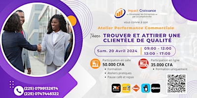 Atelier - Trouver et Attirer une Clientèle de Qualité primary image