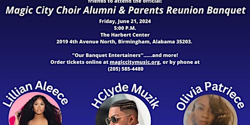 Primaire afbeelding van Magic City Choir Alumni Reunion Banquet