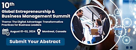 10th Global Entrepreneurship & Business Management Summit primary image