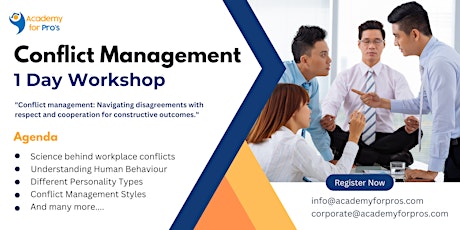 Conflict Management 1 Day Training in Nashville, TN on Apr 19th, 2024