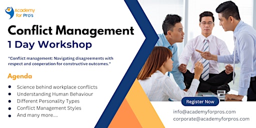 Primaire afbeelding van Conflict Management 1 Day Training in Nashville, TN on Apr 19th, 2024