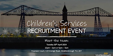 Children's Services Recruitment Event