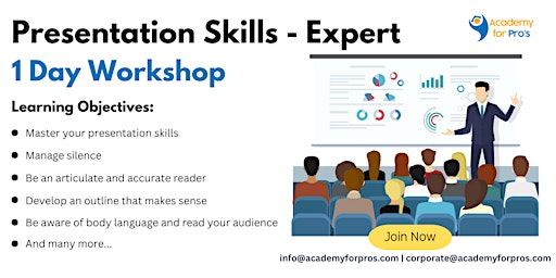 Presentation Skills - Expert Training in Chicago, IL on Apr 19th, 2024 primary image
