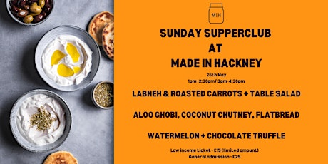 Sunday Suppers at Made in Hackney primary image