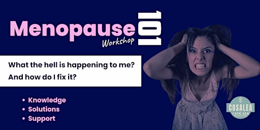 Imagem principal do evento Menopause 101 Workshop  (in aid of  Bury Hospice)