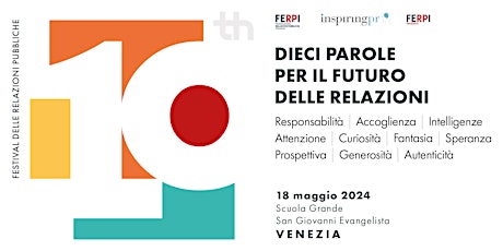 Imagen principal de InspiringPR: #DIECI parole per il futuro delle Relazioni