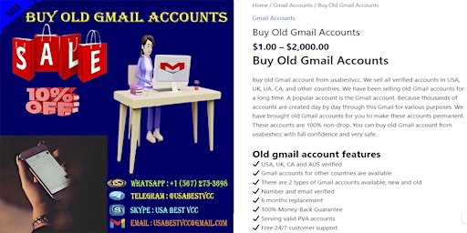 Imagen principal de 5 Best website to Buy old Gmail Accounts in This Year