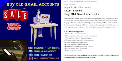 Imagen principal de 5 Best sites to Buy Gmail Accounts in Bulk (PVA, Old)