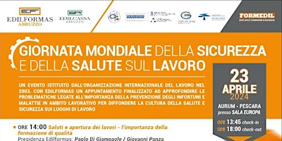 Immagine principale di GIORNATA MONDIALE DELLA SICUREZZA E DELLA SALUTE SUL LAVORO 