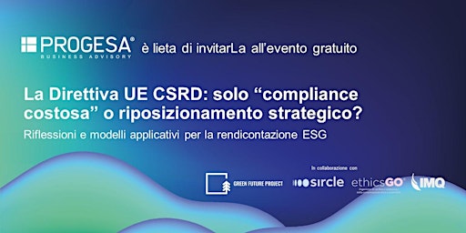 Imagem principal do evento Direttiva UE CSRD: solo “compliance costosa” o riposizionamento strategico?