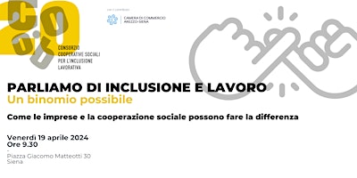 Immagine principale di Parliamo di inclusione e lavoro 