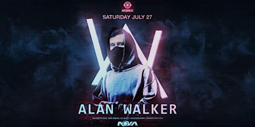 Imagem principal do evento Alan Walker - DJ San Diego - Nova SD Tickets