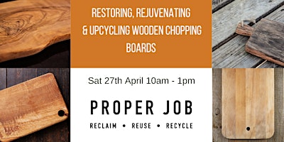 Imagem principal de Restoring, rejuvenating and upcycling wooden chopping boards