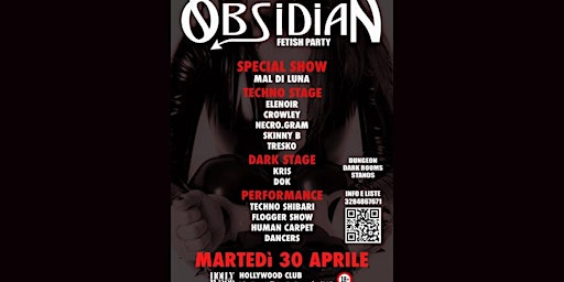 Image principale de OBSIDIAN - FETISH PARTY - NIGHT VIBES