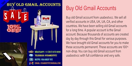 Buy Old Gmail Accounts- USA And Other Country Verified