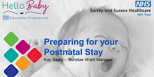 Imagem principal do evento Preparing For Your Postnatal Stay - Virtual
