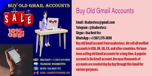 Primaire afbeelding van 5 Best website to Buy old Gmail Accounts in Bulk usa