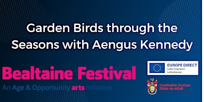 Imagem principal do evento Garden Birds through the Seasons with Aengus Kennedy in Central Library Letterkenny