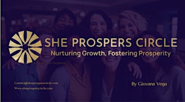 Imagem principal do evento Biz & Personal Growth Event: Join Us at She Prospers Circle! WOMEN NETWORK