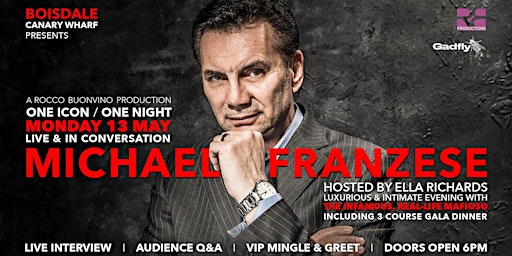 Imagem principal do evento Live & In Conversation with Michael Franzese