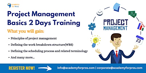 Project Management Basics Training in Vancouver on Jun24th -25th, 2024 primary image